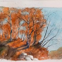 My project for course: Painting Realistic Watercolor Landscapes. Projekt z dziedziny Malowanie akwarelą,  Malarstwo, Sketching, Ilustracja naturalist, czna i  Sztuki piękne użytkownika Simona Valzania - 18.01.2023