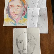 Class project plus FINAL PROJECT: Expressive Portrait Drawing with Soft Pastels. Traditional illustration, Fine Arts, Drawing, Portrait Drawing, and Artistic Drawing project by Carla Bigum - 01.19.2023
