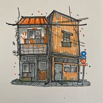 My project for course: Expressive Architectural Sketching with Colored Markers. Sketching, Drawing, Architectural Illustration, Sketchbook & Ink Illustration project by singhnehas - 01.19.2023