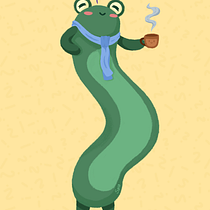 Long frog. Projekt z dziedziny Trad, c, jna ilustracja, Projektowanie postaci, Ilustracja c, frowa, Ilustracje dla dzieci, R, sunek c i frow użytkownika sarahcpmarquescontato - 19.01.2023