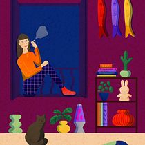 Mon projet du cours : Illustration numérique colorée sur Procreate. Traditional illustration, Drawing, Digital Illustration, and Digital Drawing project by louum28 - 01.05.2023