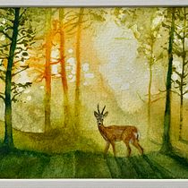 My project for course: Dreamy Watercolor Landscapes: Paint with Light. Un projet de Peinture , et Aquarelle de mikepaget1 - 06.01.2023