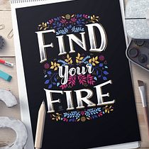 My project for course:  Intro to Hand-Lettering for Inspirational Quotes. T, pograph, Calligraph, Lettering, T, pograph, Design, H, and Lettering project by gill_bloxham - 01.19.2023