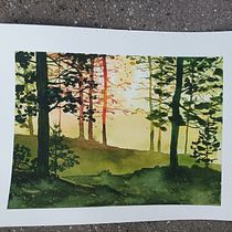 Mon projet du cours : Paysages oniriques à l'aquarelle : capturez la lumière. Un projet de Peinture , et Aquarelle de fannyj - 15.01.2023