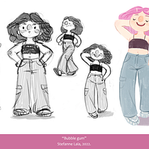 Meu projeto do curso: Ilustração e design de personagens para contos infantis. Traditional illustration, Character Design, Children's Illustration, and Narrative project by Stefanne Souza Laia - 01.19.2023