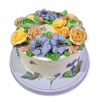 Mi proyecto del curso: Flores de crema de mantequilla para cake design. Design, and DIY project by bioxochilt - 01.19.2023