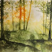 My project for course: Dreamy Watercolor Landscapes: Paint with Light. Un projet de Peinture , et Aquarelle de Johanna Reid - 20.01.2023