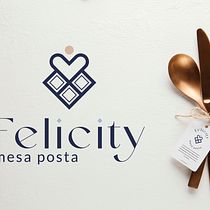 Projeto (cliente real): Felicity mesa posta. Un projet de Design , Br, ing et identité, Création de logos, Conception numérique , et Design de papeterie de Roberto Silva - 20.01.2023