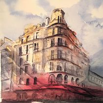 My project for course: Architectural Sketching with Watercolor and Ink. Sketching, Drawing, Watercolor Painting, Architectural Illustration, Sketchbook & Ink Illustration project by carolcsavoy - 01.19.2023
