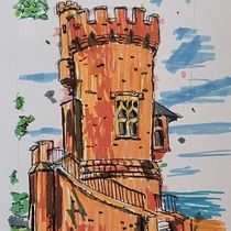 My project for course: Expressive Architectural Sketching with Colored Markers. Een project van  Schetsen,  Tekening,  Architecturale illustratie, Sketchbook y  Illustratie met inkt van viktor23434 - 21.01.2023
