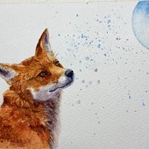My project for course: Expressive Animal Portraits in Watercolor. Ilustração tradicional, Pintura em aquarela, Desenho realista, Ilustração naturalista, e Pintura projeto de Marion Clark - 21.01.2023