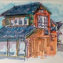 Mi proyecto del curso: Dibujo arquitectónico expresivo con marcadores de colores. Een project van  Schetsen,  Tekening,  Architecturale illustratie, Sketchbook y  Illustratie met inkt van mol74 - 21.01.2023