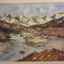 Mi proyectEo del curso: Pintura de paisajes realistas con acuarela. Projekt z dziedziny  Sztuki piękne,  Malarstwo, Sketching, Malowanie akwarelą, Ilustracja naturalist i czna użytkownika Silvia Adriana Iglesias - 22.01.2023