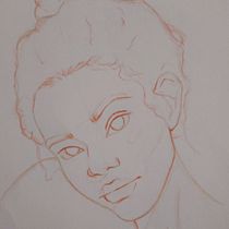 Mi proyecto del curso: Dibujo de retratos llamativos con lápices de colores. Drawing, Portrait Drawing, Sketchbook, and Colored Pencil Drawing project by Darelyn Jiménez - 01.22.2023