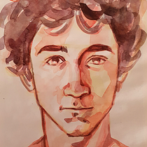 Il mio progetto del corso: Album di ritratti ad acquerello. Painting, Watercolor Painting, Portrait Drawing, and Sketchbook project by Fedora Garcia - 01.01.2023