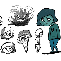 Hanna, No le des la espalda a Hanna. Curso: Ilustración y diseño de personajes para cuentos infantiles. Traditional illustration, Character Design, Children's Illustration, and Narrative project by Jairo Suarez Preciado - 01.19.2023