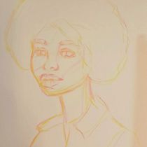 My project for course: Vibrant Portrait Drawing with Colored Pencils. Drawing, Portrait Drawing, Sketchbook, and Colored Pencil Drawing project by enuca_a - 01.22.2023