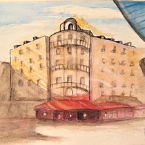 Meu projeto do curso: Desenho arquitetônico com aquarela e tinta. Sketching, Drawing, Watercolor Painting, Architectural Illustration, Sketchbook & Ink Illustration project by Tânia Cuadrat - 01.22.2023