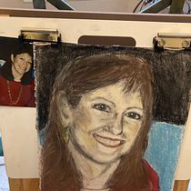 My project for course: Realistic Chalk Pastel Portraits. Traditional illustration, Fine Arts, Drawing, Portrait Drawing, and Realistic Drawing project by carolnkarr - 01.23.2023