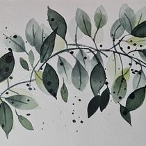 Mon projet du cours : Aquarelle florale créative : renouez avec la nature. Ilustração tradicional, Pintura, Pintura em aquarela e Ilustração botânica projeto de Florence - 23.01.2023