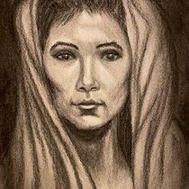 Realistic portrait - charcoal. Ilustração tradicional, Artes plásticas, Desenho, Desenho de retrato, e Desenho realista projeto de a_conrad_r - 23.01.2023