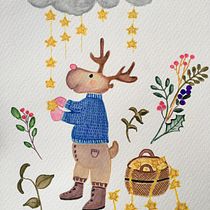 Il mio progetto del corso: Creazione di acquerelli per illustrazioni narrative. Un projet de Illustration traditionnelle, Aquarelle et Illustration jeunesse de desi_bette - 23.01.2023