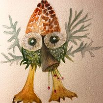 Mein Abschlussprojekt für den Kurs: Fantastisches Natur-Skizzenbuch: Kreaturen aus einer anderen Welt. Pencil Drawing, Drawing, Watercolor Painting, Sketchbook, and Naturalistic Illustration project by Gloria Colomb - 01.23.2023