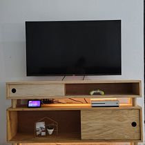 MUEBLE TELEVISIÓN . Artesanato, Design de interiores, DIY, e Marcenaria projeto de Poncho Treviño - 23.01.2023