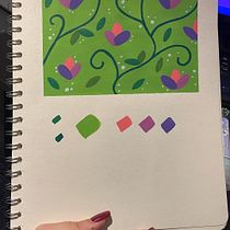 Mi proyecto del curso: Patrones botánicos en sketchbook. Ilustração tradicional, Pattern Design, Ilustração botânica, e Sketchbook projeto de Rossana Bastidas - 23.01.2023