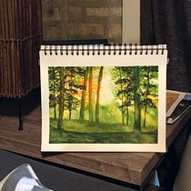 My project for course: Dreamy Watercolor Landscapes: Paint with Light. Un projet de Peinture , et Aquarelle de bowler_ivy - 23.01.2023