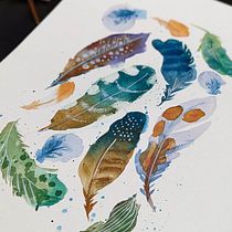My project for course: Artistic Floral Watercolor: Connect with Nature. Ilustração tradicional, Pintura, Pintura em aquarela e Ilustração botânica projeto de Anna Avigad - 20.01.2023
