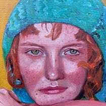 Mi proyecto del curso: Retrato con pintura al óleo: explora la luz y las sombras. Fine Arts, Painting, and Oil Painting project by antoniapaguayog - 01.24.2023