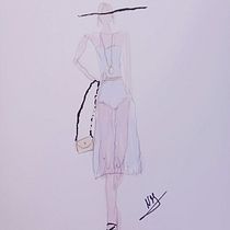 Mi proyecto del curso: Ilustración de bocetos de moda. Een project van Traditionele illustratie,  Schetsen,  Modeontwerp, Digitale tekening y Mode-illustratie van nadia18121991 - 24.01.2023