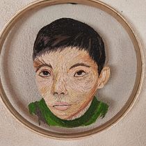 Mi proyecto del curso: Retratos bordados sobre tul niño Alo. Embroider, Portrait Drawing, and DIY project by Seidy Quesada Fallas - 01.23.2023