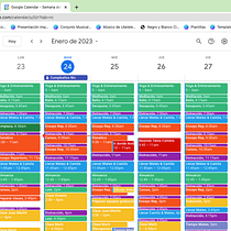 Mi agenda de 2 semanas. Un proyecto de Consultoría creativa, Gestión del diseño, Marketing, Gestión y productividad							 de Adrián Abril Zamora - 21.01.2023