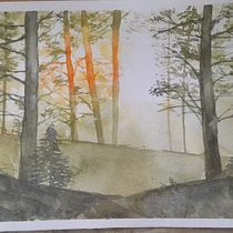 Mi proyecto del curso: Paisajes de ensueño con acuarela: plasma la luz. Un projet de Peinture , et Aquarelle de Nayr Espinoza - 24.01.2023