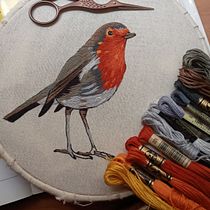 Mi proyecto del curso: Pintar con hilo: técnicas de ilustración textil. Ilustração tradicional, e Bordado projeto de lorena_romero - 25.01.2023