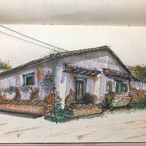 Mi proyecto del curso: Dibujo arquitectónico expresivo con marcadores de colores. . Een project van  Schetsen,  Tekening,  Architecturale illustratie, Sketchbook y  Illustratie met inkt van Catalina Duran - 16.01.2023