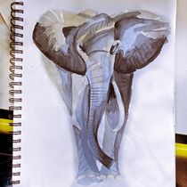 Zoológico personal. Un progetto di Illustrazione tradizionale, Belle arti, Pittura ad acquerello e Illustrazione naturalistica di Marisela Merino Corona - 08.01.2022