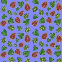 Botánica tropical. Projekt z dziedziny Trad, c, jna ilustracja, Pattern design, Malowanie akwarelą, R i sunek botaniczn użytkownika Marisela Merino Corona - 10.06.2021