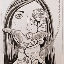 Mon projet du cours : Illustration artistique : dessinez votre imaginaire. Traditional illustration, Painting, Creativit, Pencil Drawing, and Drawing project by galeopsis - 01.25.2023