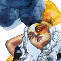 Mein Abschlussprojekt für den Kurs: Illustriertes Porträt mit Aquarell . % Liza Lechner tarafından hazırlanan Geleneksel illüstras, on, Güzel sanatlar, Tablo, Çizim, Sulubo, a Resim, Portre Çizimi, Ve Sanatsal Çizim projesi - 01.25.2023