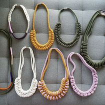 My project for course: Rope Jewelry for Beginners: Make Your Own Necklaces. Arts, Crafts, Jewelr, Design, Macramé, and Textile Design project by Patrícia Ihnatová - 01.25.2023