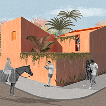 Mi proyecto del curso: Representación gráfica de proyectos arquitectónicos. Un projet de Architecture, Design graphique, Architecture d'intérieur, Design d'intérieur, Pa, sagisme, Collage, Architecture numérique et Illustration architecturale de Maria Jose Solano Zabala - 25.01.2023