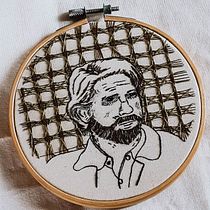 Meu projeto do curso: Criação de retratos bordados | Joel - The Last Of Us. Un projet de Broderie , et Design textile de Amanda Brunelli - 25.01.2023