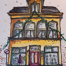 Mein Abschlussprojekt für den Kurs: Expressive Architekturskizzen mit Markern. Sketching, Drawing, Architectural Illustration, Sketchbook & Ink Illustration project by zwergschnauzer - 01.25.2023