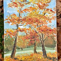Mein Abschlussprojekt für den Kurs: Pleinairmalerei in Öl für Anfänger: Malen unter freiem Himmel. Een project van  Beeldende kunst, Schilderij y  Olieverfschilderij van amelia_27 - 25.01.2023