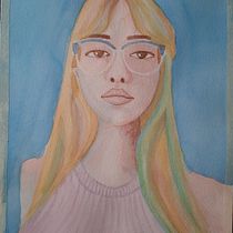 Mi proyecto del curso: Retrato artístico en acuarela. Fine Arts, Painting, Watercolor Painting, and Portrait Drawing project by Pablo Martinez - 01.25.2023