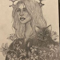 Mi proyecto del curso: Dibujo imaginativo con grafito y carboncillo. Traditional illustration, Fine Arts, Pencil Drawing, Drawing, Artistic Drawing, and Figure Drawing project by Deccy Guerrero - 01.26.2023