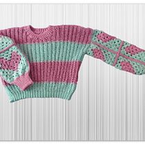 Mi proyecto del curso: Crochet: crea prendas con una sola aguja. Design de moda, Tecido, DIY, Design têxtil, e Crochê projeto de Marcela Di Negro - 26.01.2023
